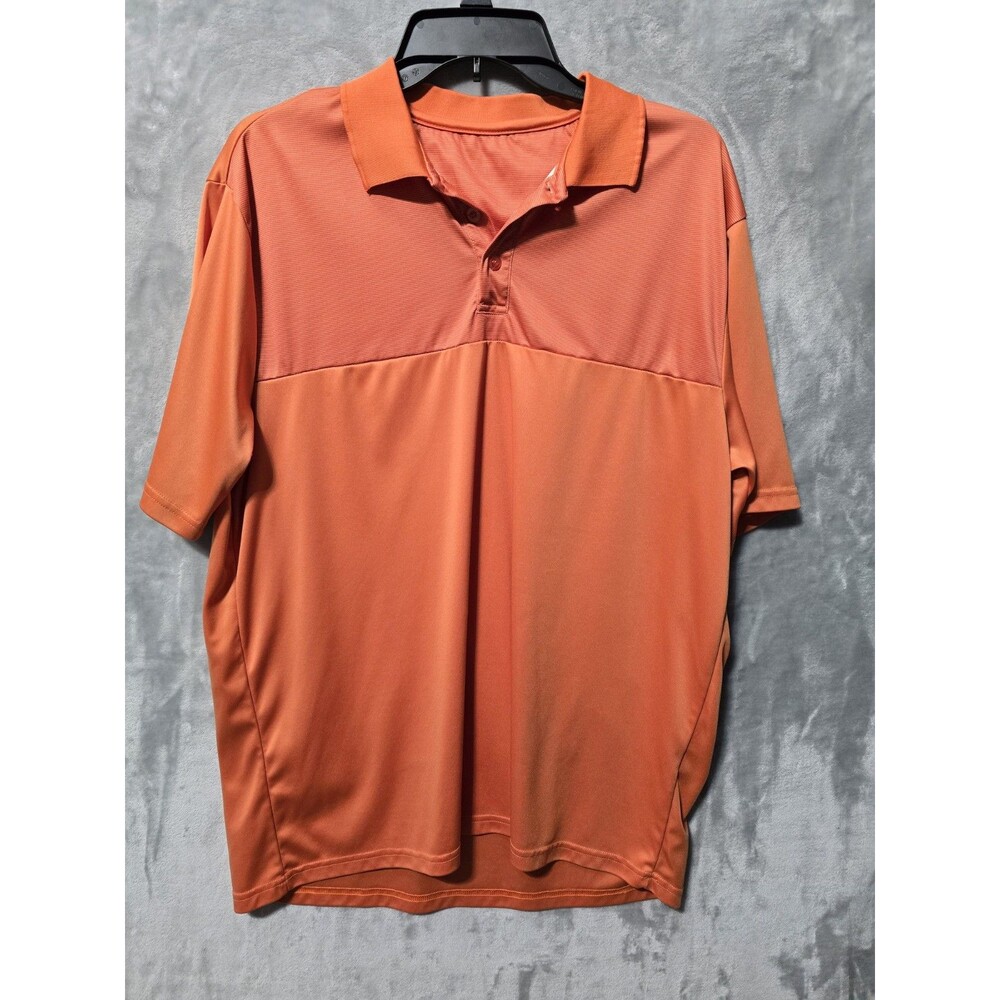Bright Orange Mens Golf Polo Large* Short Sleeve Classic